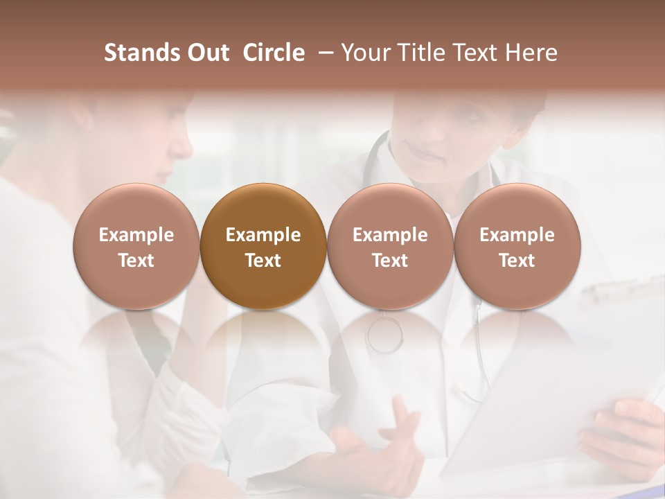 A Doctor And A Patient Are Discussing Something PowerPoint Template