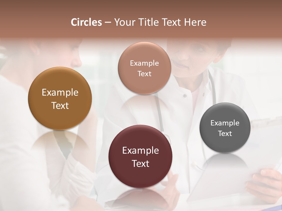 A Doctor And A Patient Are Discussing Something PowerPoint Template