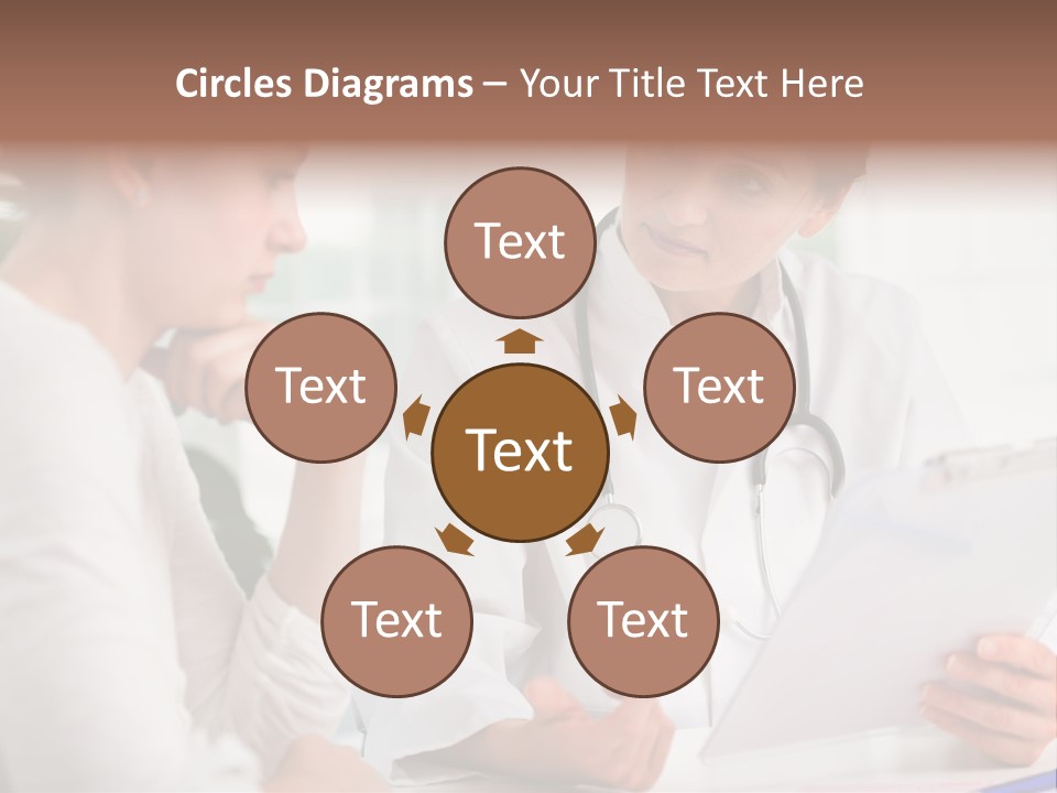 A Doctor And A Patient Are Discussing Something PowerPoint Template