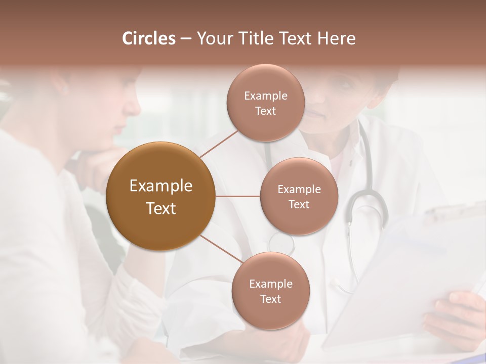 A Doctor And A Patient Are Discussing Something PowerPoint Template