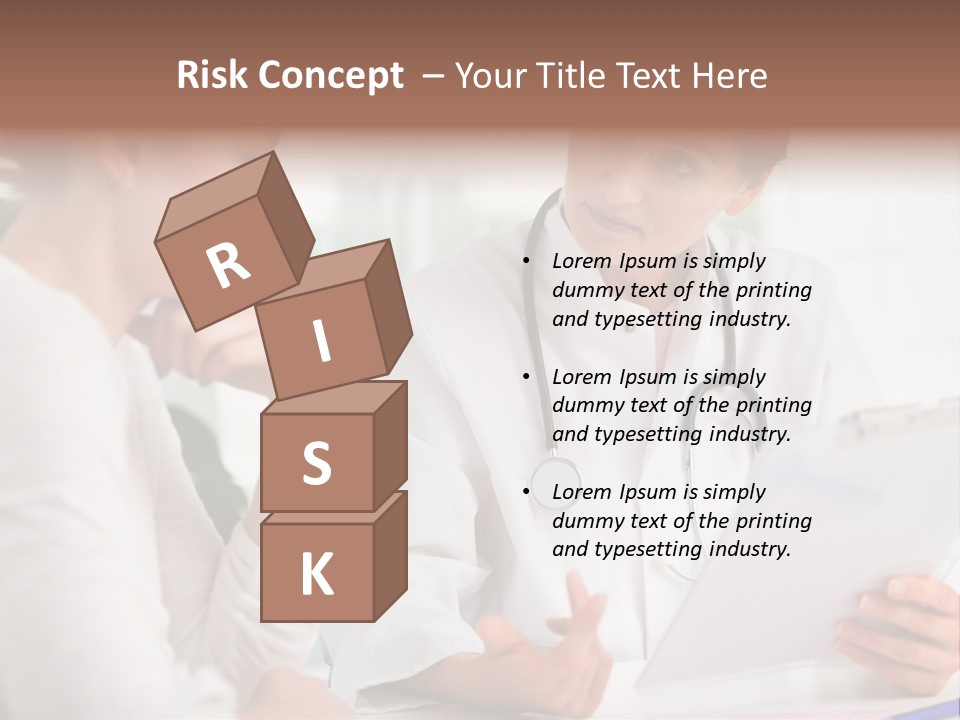 A Doctor And A Patient Are Discussing Something PowerPoint Template
