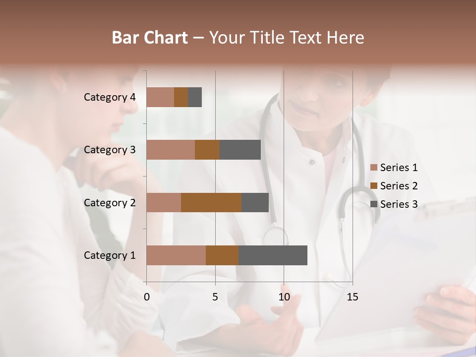 A Doctor And A Patient Are Discussing Something PowerPoint Template