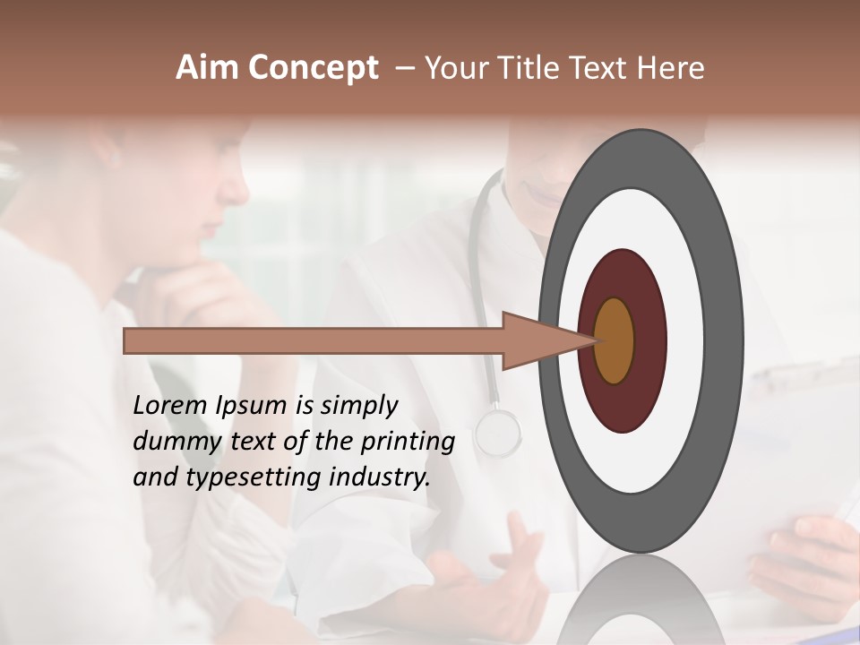 A Doctor And A Patient Are Discussing Something PowerPoint Template