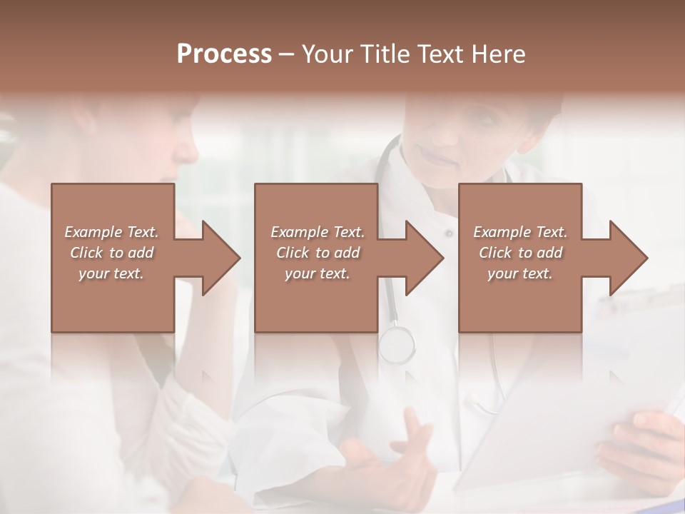 A Doctor And A Patient Are Discussing Something PowerPoint Template