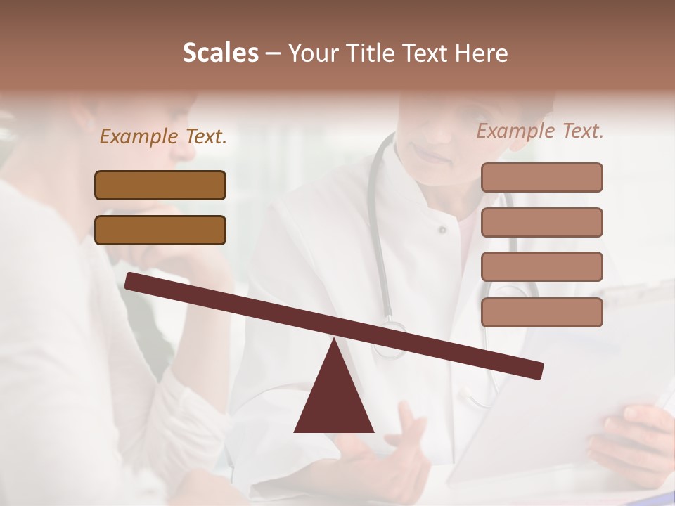 A Doctor And A Patient Are Discussing Something PowerPoint Template