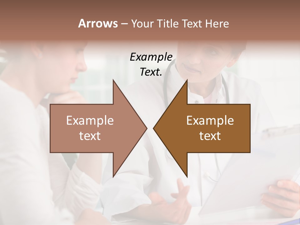 A Doctor And A Patient Are Discussing Something PowerPoint Template