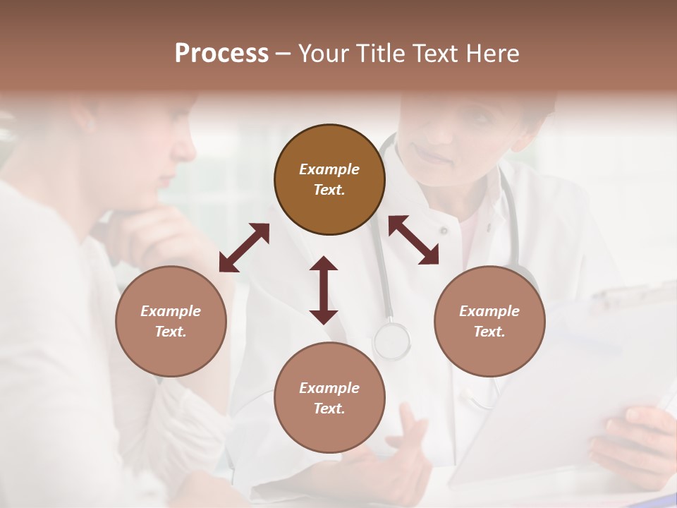 A Doctor And A Patient Are Discussing Something PowerPoint Template