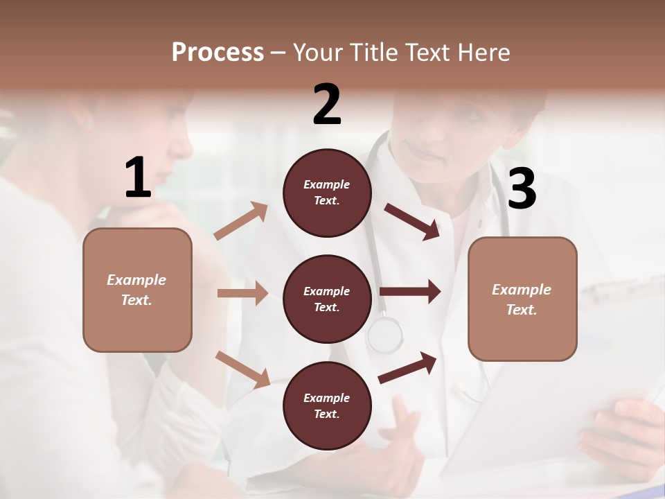 A Doctor And A Patient Are Discussing Something PowerPoint Template
