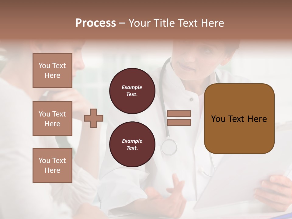 A Doctor And A Patient Are Discussing Something PowerPoint Template