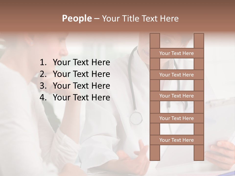 A Doctor And A Patient Are Discussing Something PowerPoint Template
