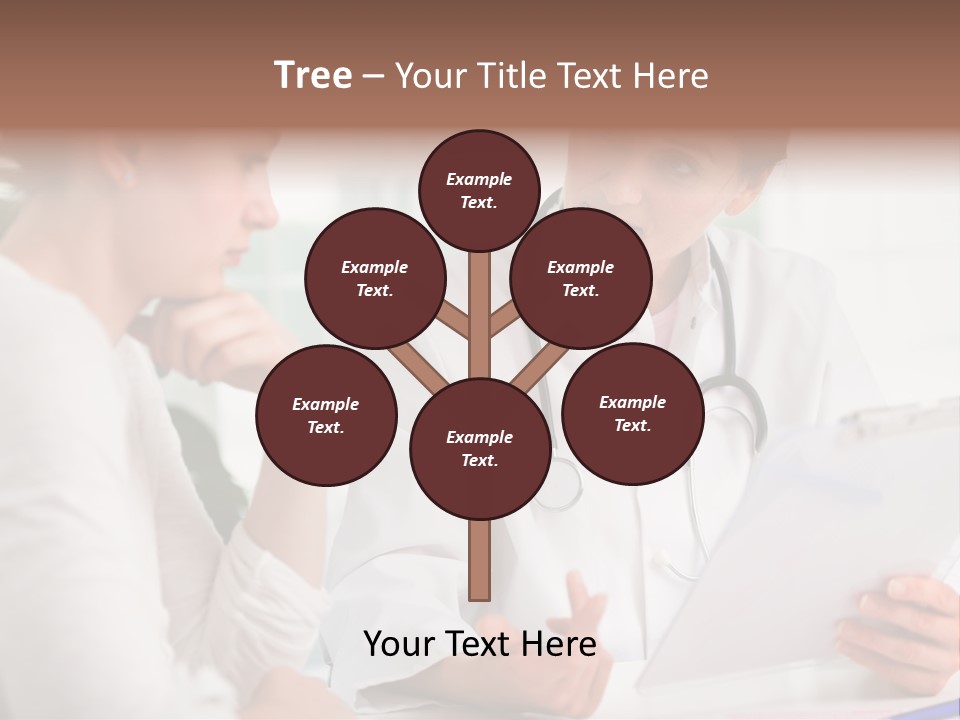 A Doctor And A Patient Are Discussing Something PowerPoint Template