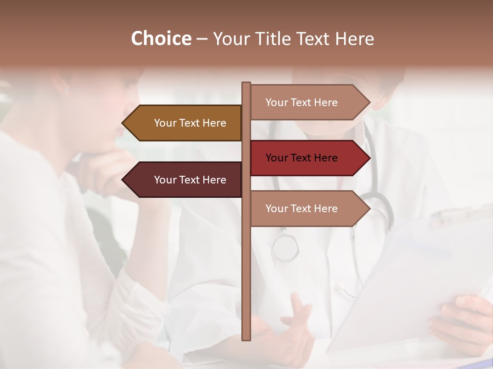 A Doctor And A Patient Are Discussing Something PowerPoint Template