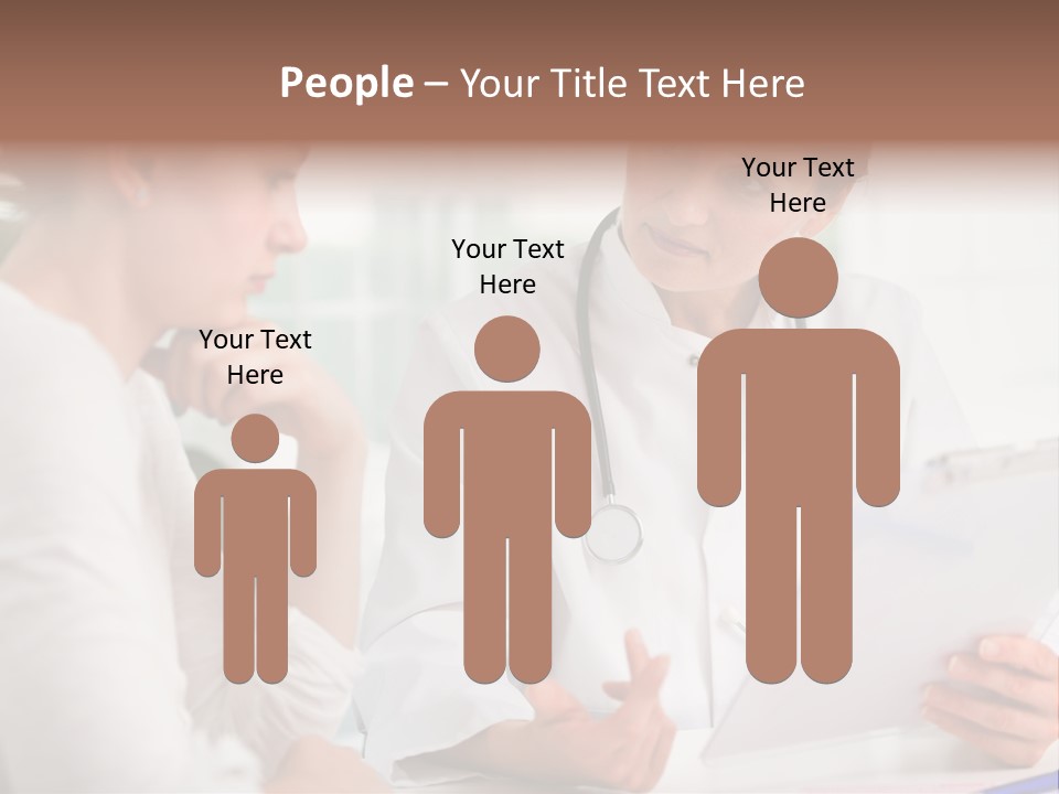 A Doctor And A Patient Are Discussing Something PowerPoint Template