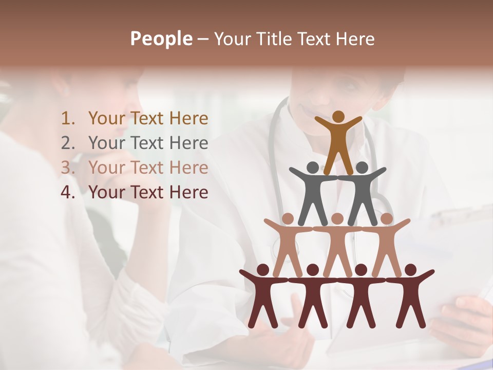 A Doctor And A Patient Are Discussing Something PowerPoint Template