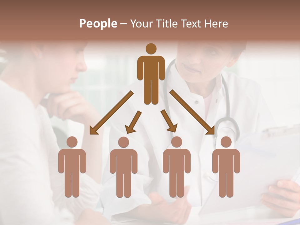 A Doctor And A Patient Are Discussing Something PowerPoint Template