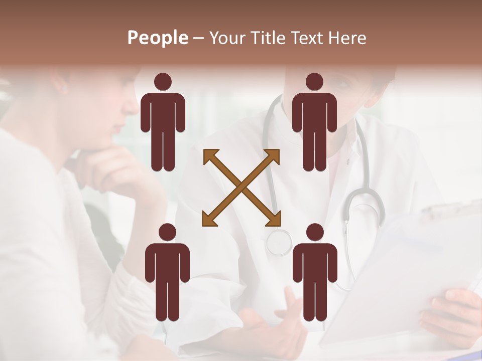 A Doctor And A Patient Are Discussing Something PowerPoint Template
