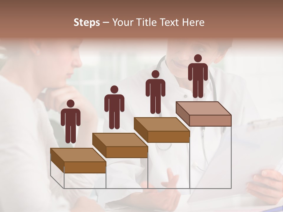 A Doctor And A Patient Are Discussing Something PowerPoint Template