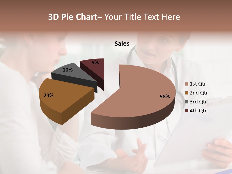 A Doctor And A Patient Are Discussing Something PowerPoint Template