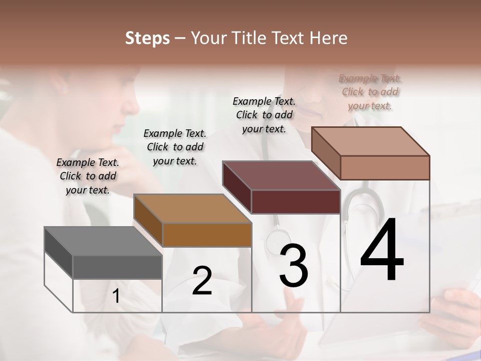A Doctor And A Patient Are Discussing Something PowerPoint Template
