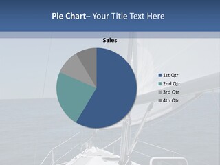 A Sailboat In The Ocean On A Sunny Day PowerPoint Template