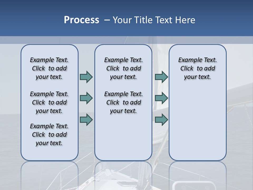 A Sailboat In The Ocean On A Sunny Day PowerPoint Template