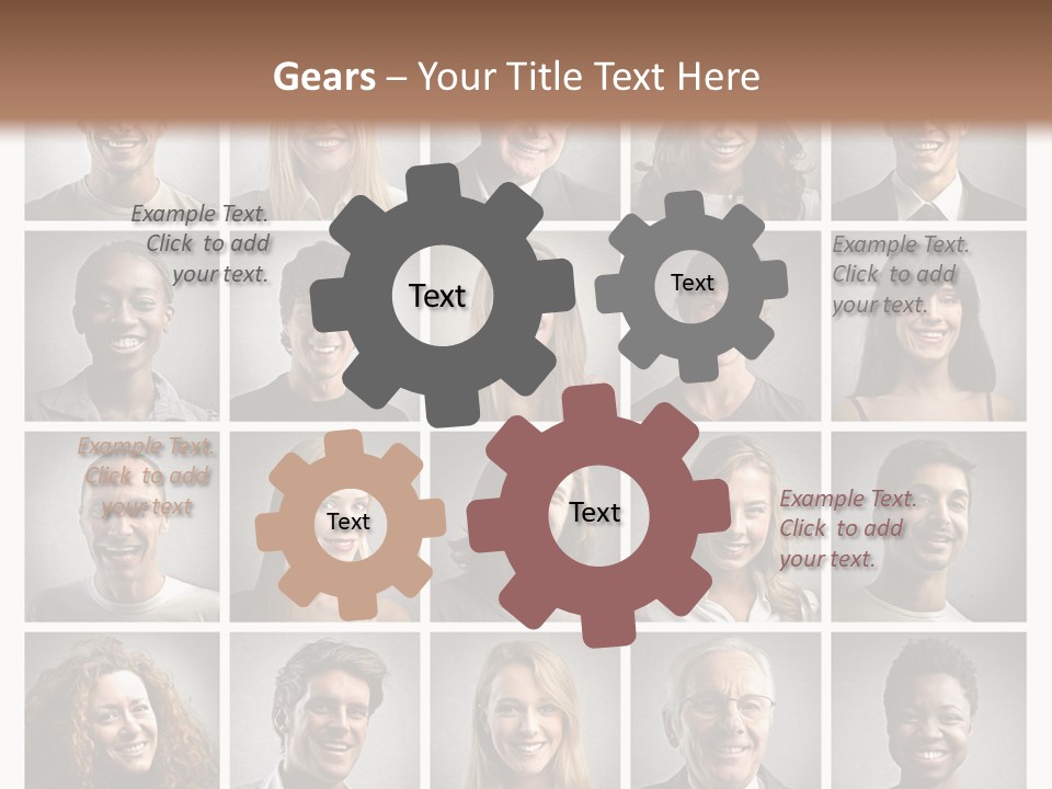 A Large Group Of People Are Shown In This Powerpoint Presentation PowerPoint Template