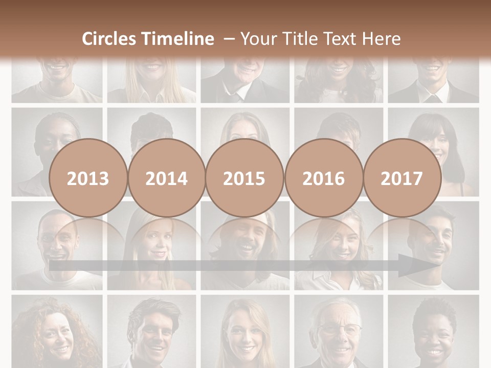 A Large Group Of People Are Shown In This Powerpoint Presentation PowerPoint Template