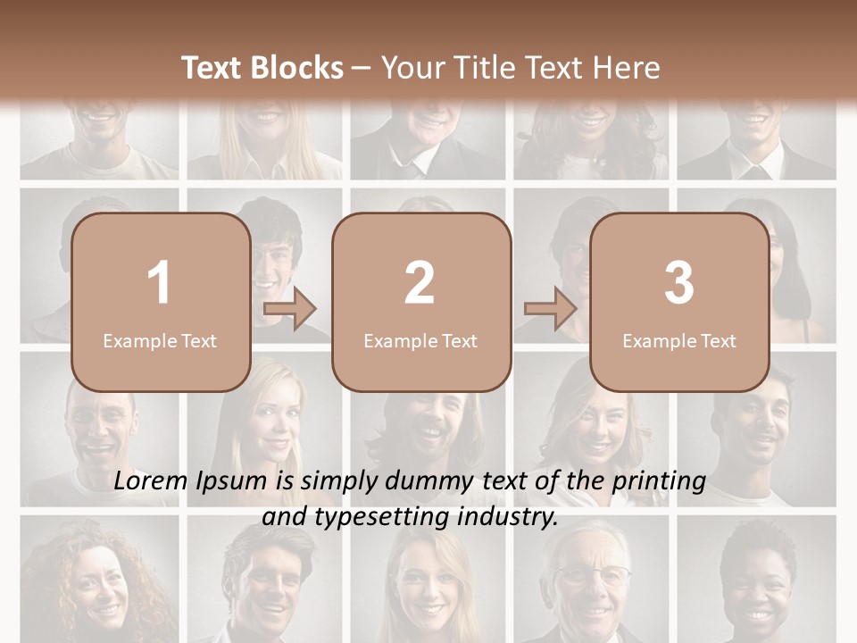 A Large Group Of People Are Shown In This Powerpoint Presentation PowerPoint Template