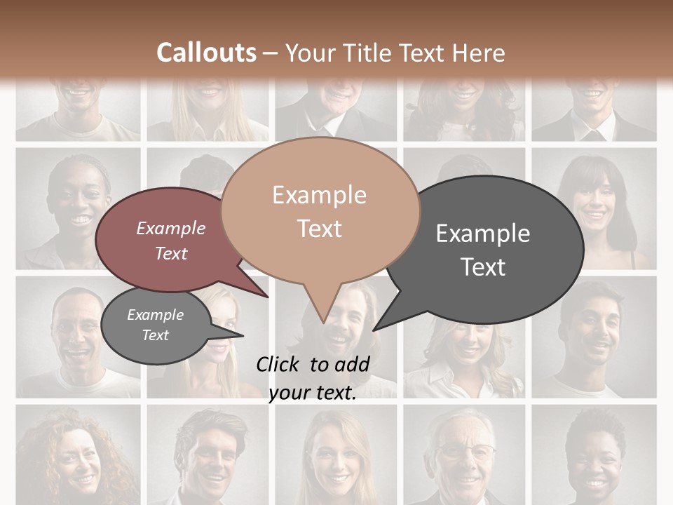 A Large Group Of People Are Shown In This Powerpoint Presentation PowerPoint Template
