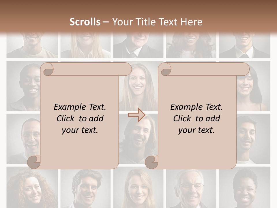 A Large Group Of People Are Shown In This Powerpoint Presentation PowerPoint Template