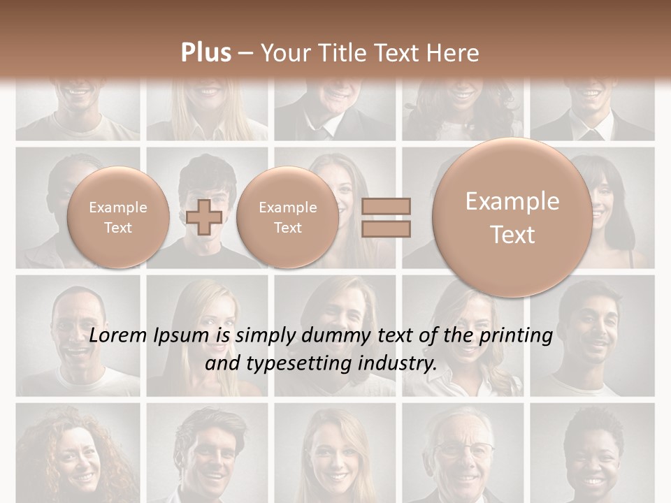 A Large Group Of People Are Shown In This Powerpoint Presentation PowerPoint Template