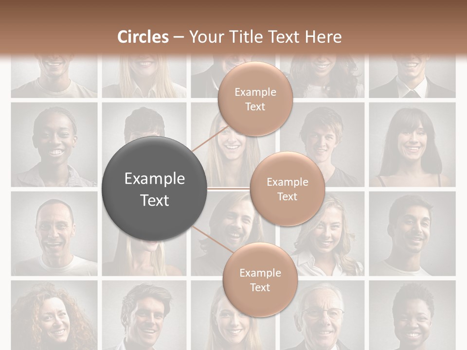 A Large Group Of People Are Shown In This Powerpoint Presentation PowerPoint Template