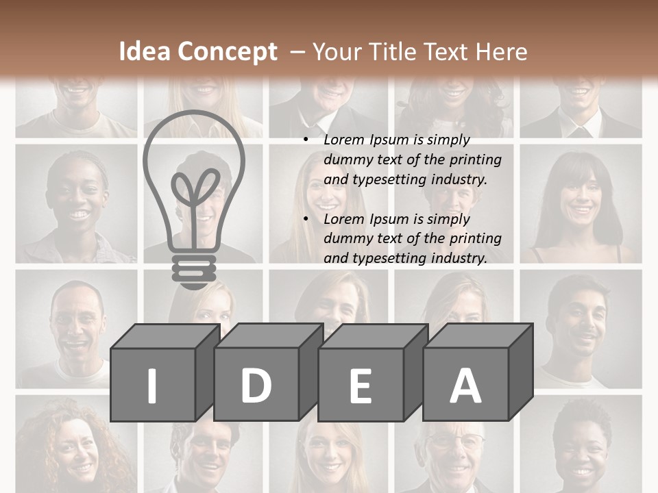 A Large Group Of People Are Shown In This Powerpoint Presentation PowerPoint Template