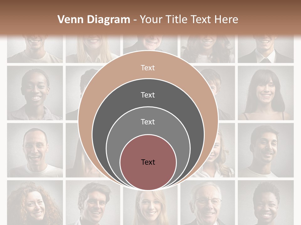 A Large Group Of People Are Shown In This Powerpoint Presentation PowerPoint Template