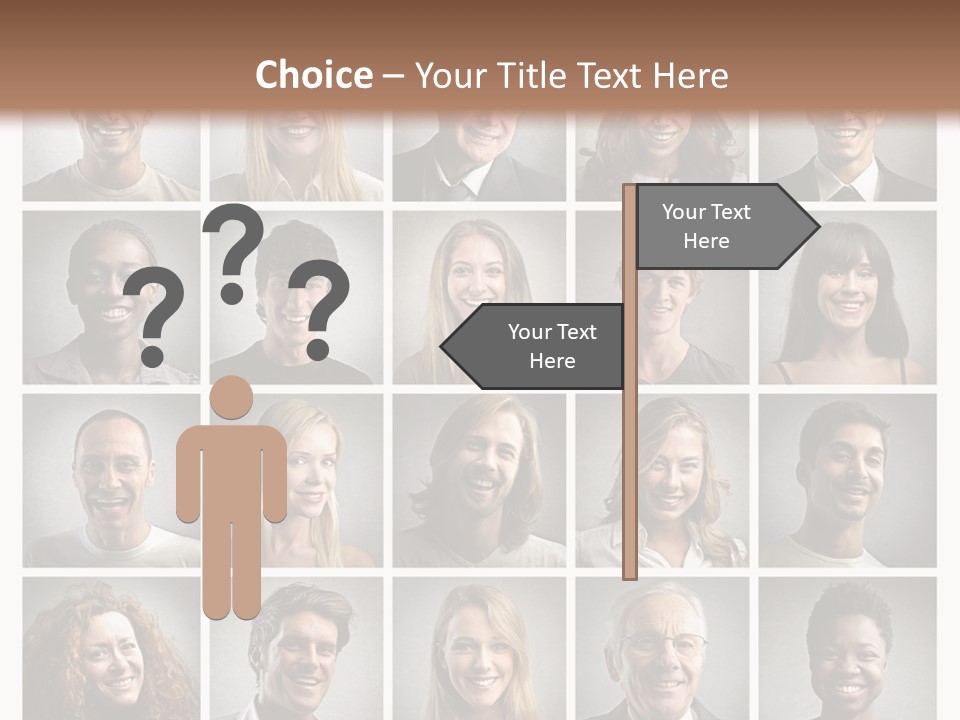 A Large Group Of People Are Shown In This Powerpoint Presentation PowerPoint Template