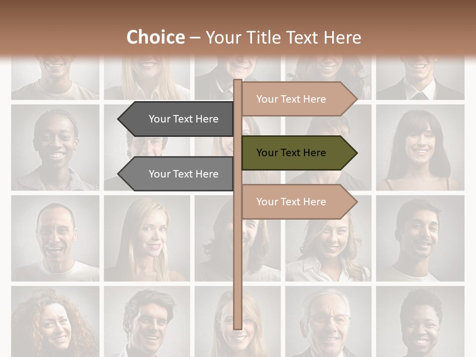 A Large Group Of People Are Shown In This Powerpoint Presentation PowerPoint Template