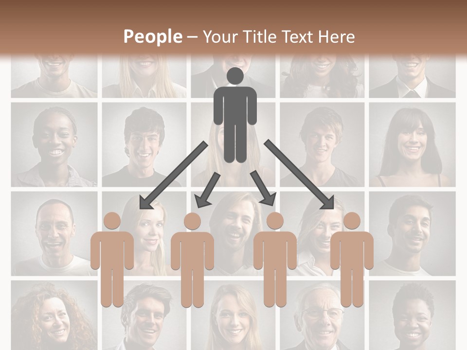 A Large Group Of People Are Shown In This Powerpoint Presentation PowerPoint Template