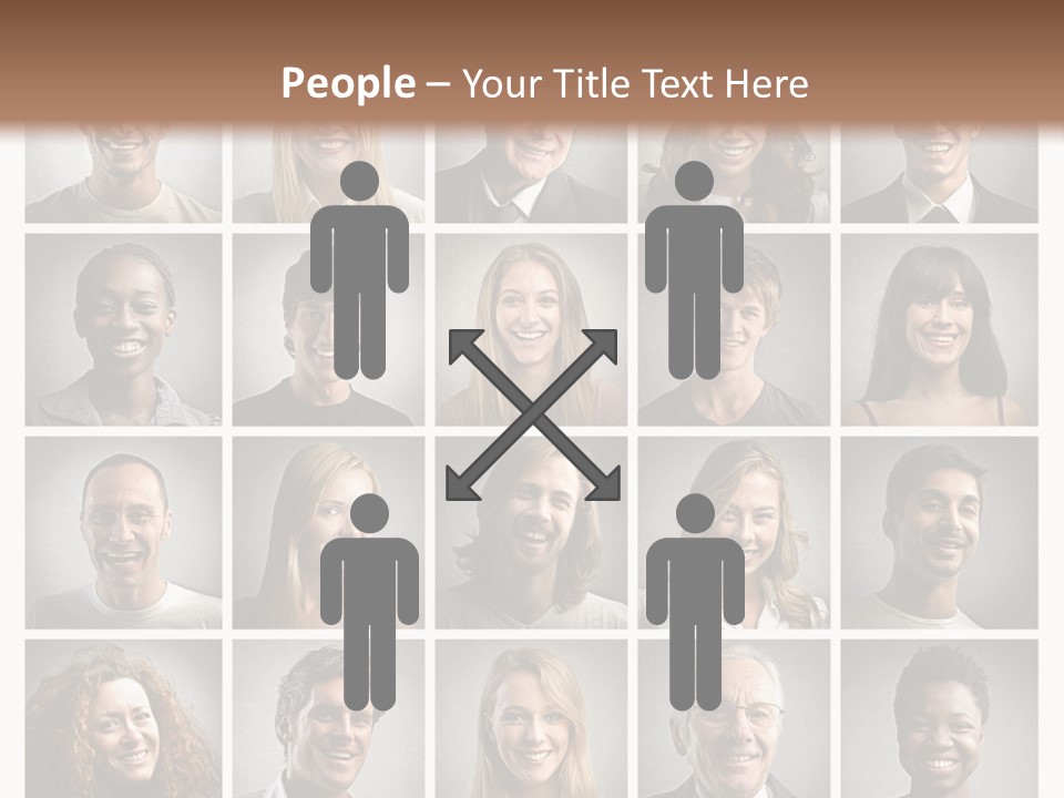 A Large Group Of People Are Shown In This Powerpoint Presentation PowerPoint Template