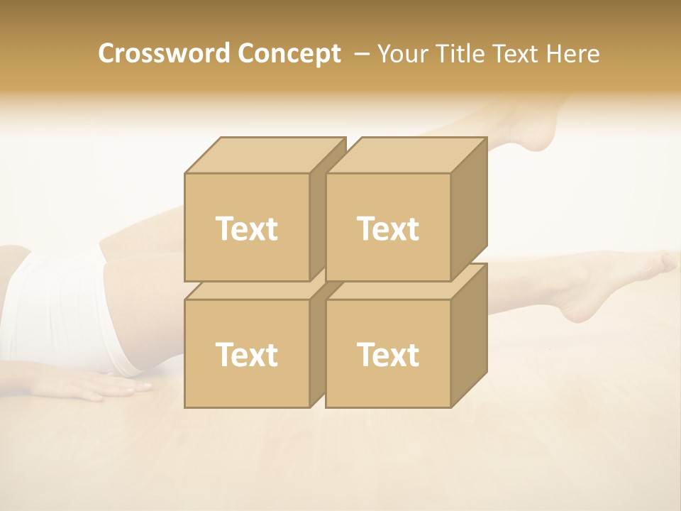 A Woman Laying On The Floor With Her Legs Crossed PowerPoint Template