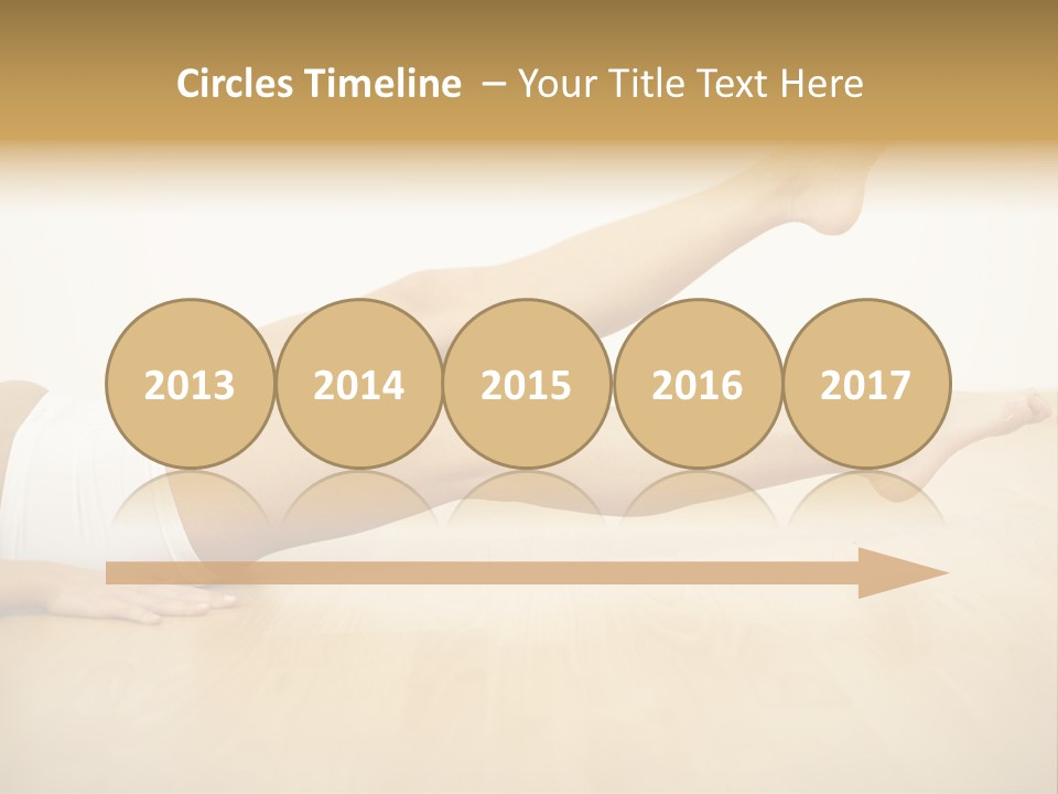 A Woman Laying On The Floor With Her Legs Crossed PowerPoint Template