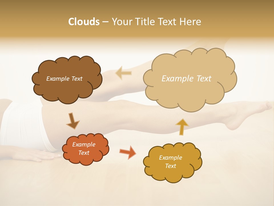 A Woman Laying On The Floor With Her Legs Crossed PowerPoint Template
