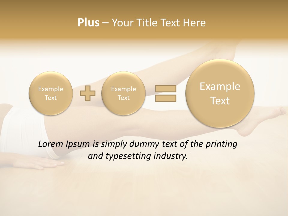 A Woman Laying On The Floor With Her Legs Crossed PowerPoint Template