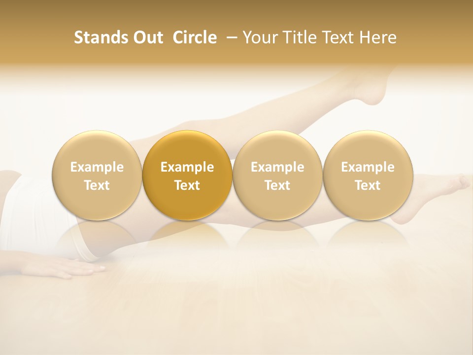 A Woman Laying On The Floor With Her Legs Crossed PowerPoint Template