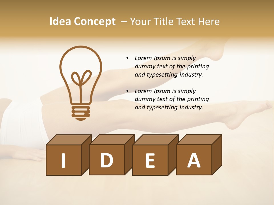 A Woman Laying On The Floor With Her Legs Crossed PowerPoint Template