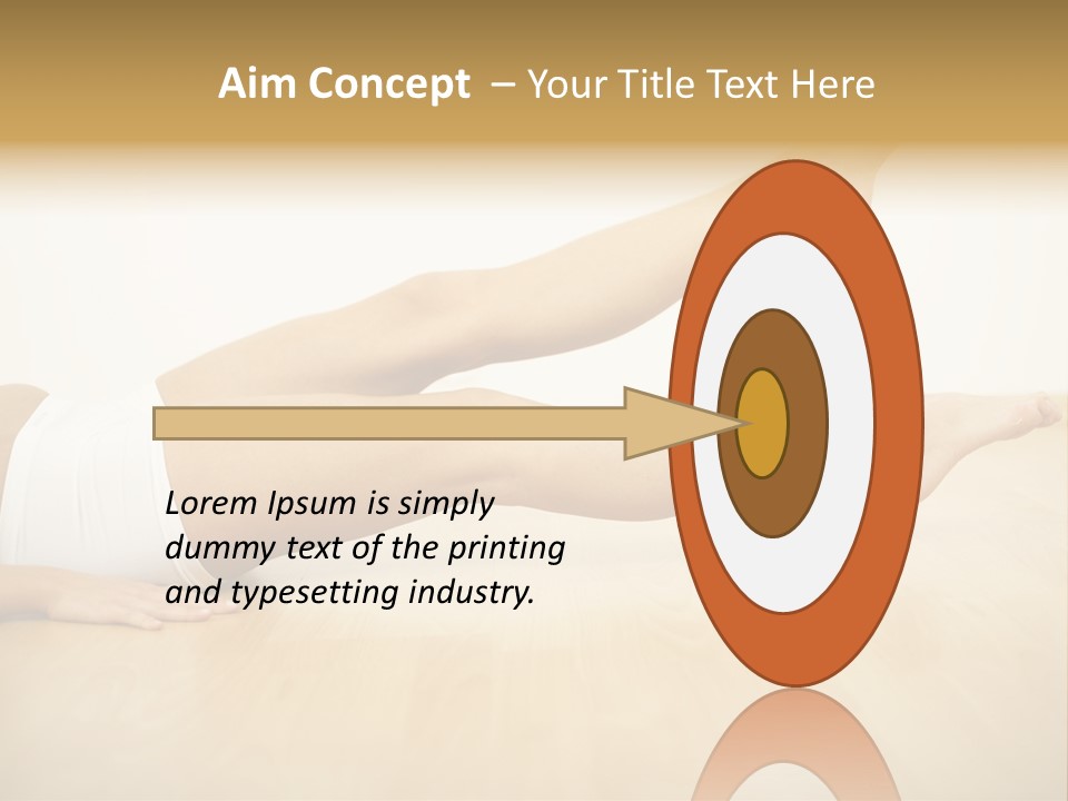 A Woman Laying On The Floor With Her Legs Crossed PowerPoint Template