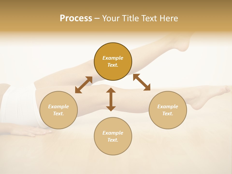 A Woman Laying On The Floor With Her Legs Crossed PowerPoint Template