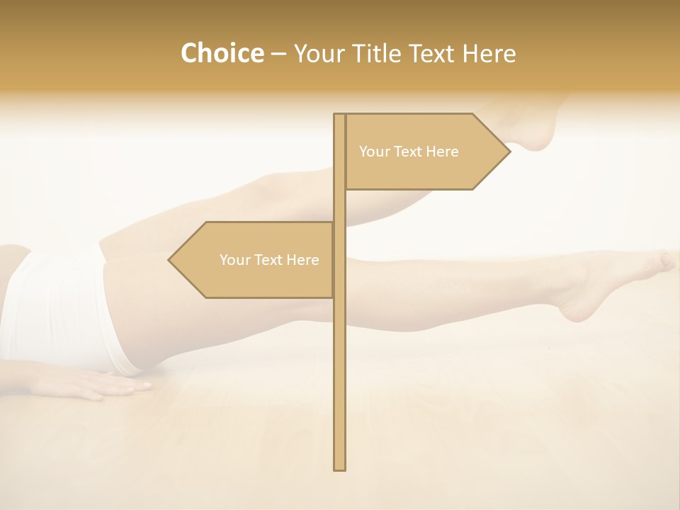 A Woman Laying On The Floor With Her Legs Crossed PowerPoint Template