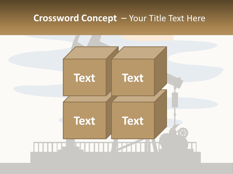 An Oil Pump With A Sign That Says Name Of Presentation Company Name PowerPoint Template