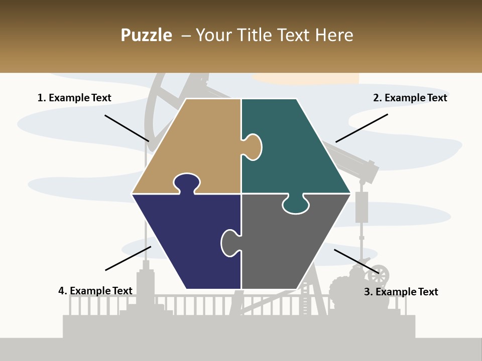 An Oil Pump With A Sign That Says Name Of Presentation Company Name PowerPoint Template