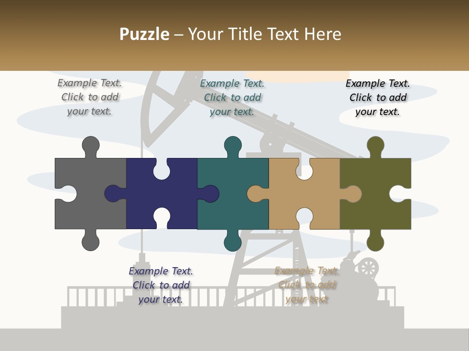 An Oil Pump With A Sign That Says Name Of Presentation Company Name PowerPoint Template
